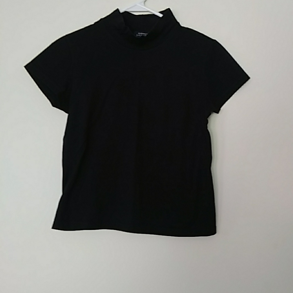 Jones new York black crop turtle neck